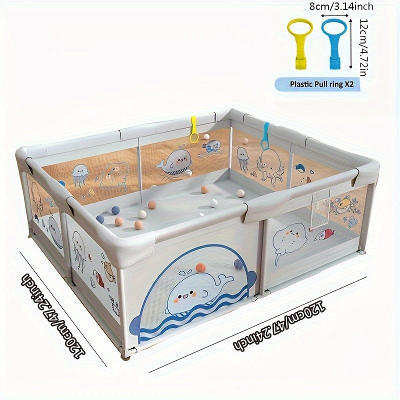 Large Indoor and Outdoor Enclosures with Pull Rings, Doors, Safety Guardrails and Non-Slip Bases