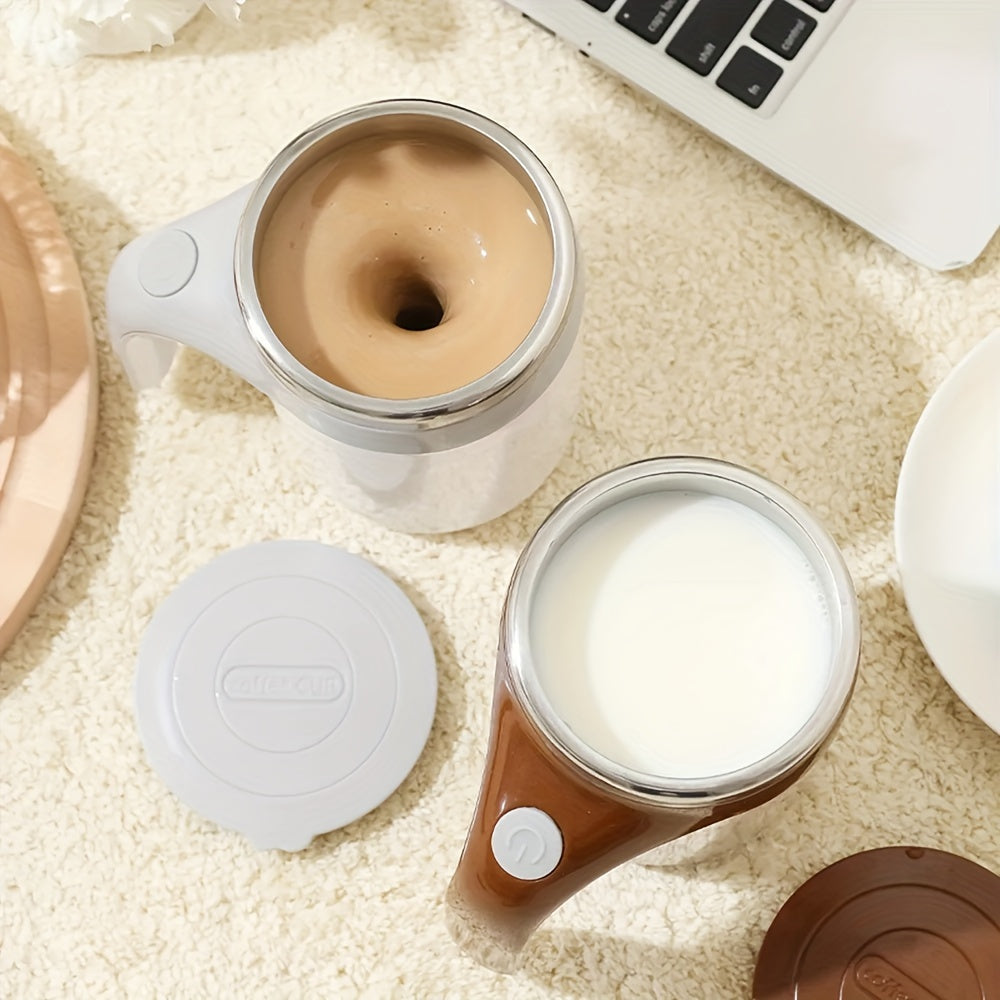 Stainless Steel Self-Stirring Coffee Mug Auto Mixing Cup for Coffee and Milk