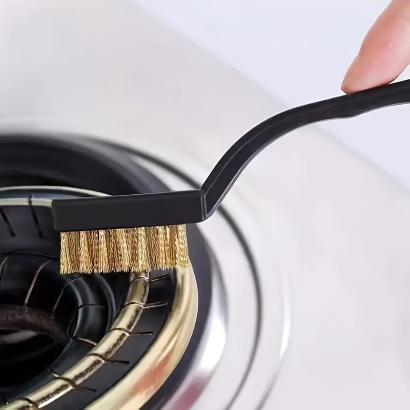 Set of 3 Mini Stainless Steel Wire Brushes for Metal Cleaning and Polishing