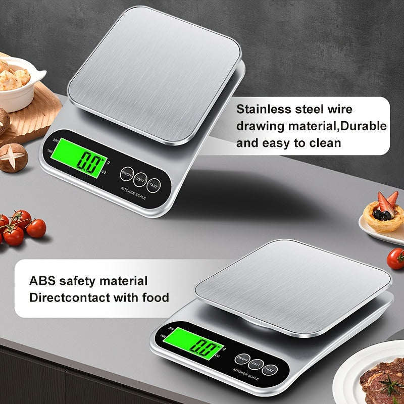Digital Kitchen Scale 105.8oz to 0.0035oz Food-Safe ABS Battery Powered