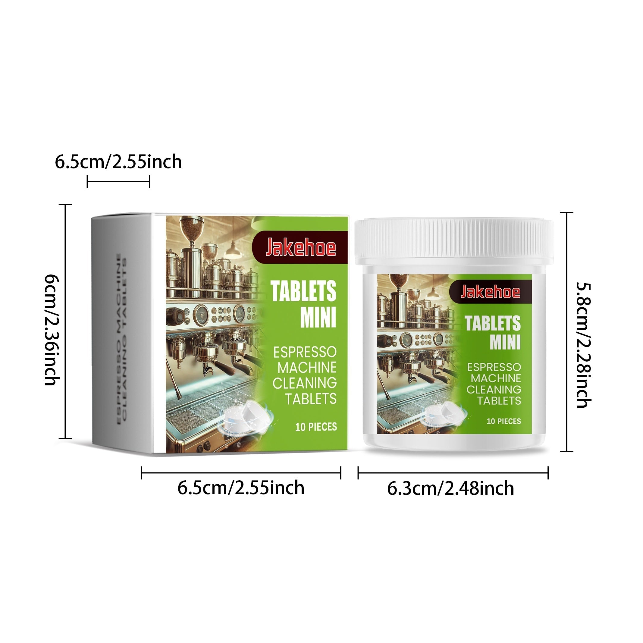 Coffee Machine Cleaning Tablets Set of 10 Descaling and Stain Removal