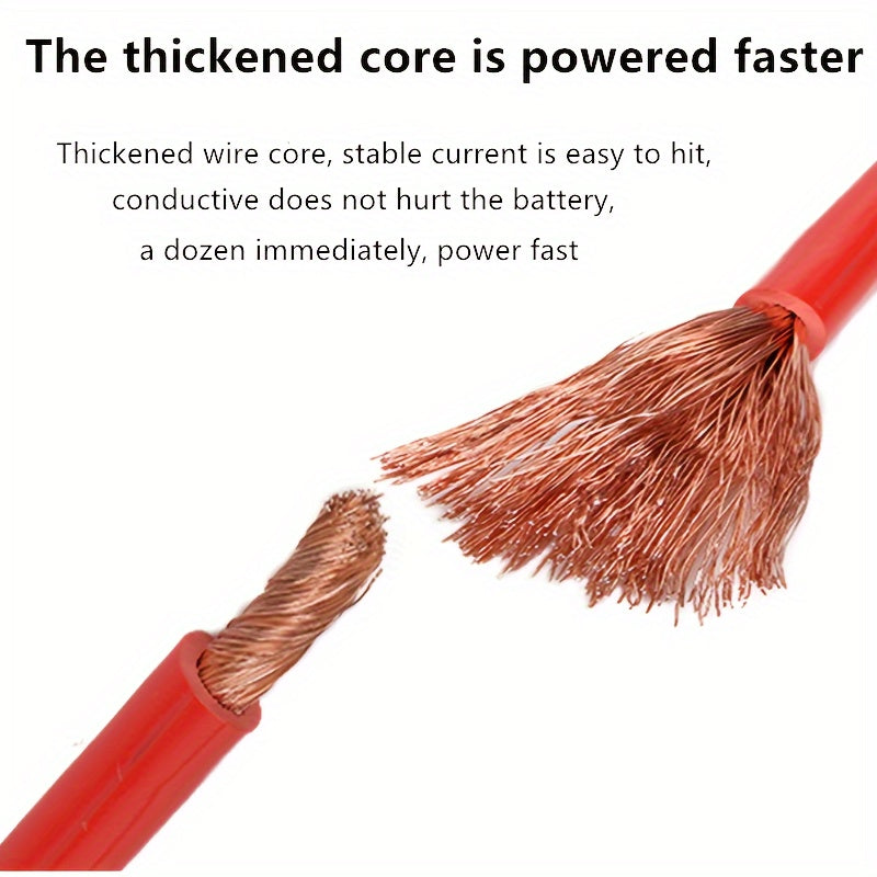 Car Emergency Power Start Cable 4M Copper Booster Jumper Battery Wire Kit