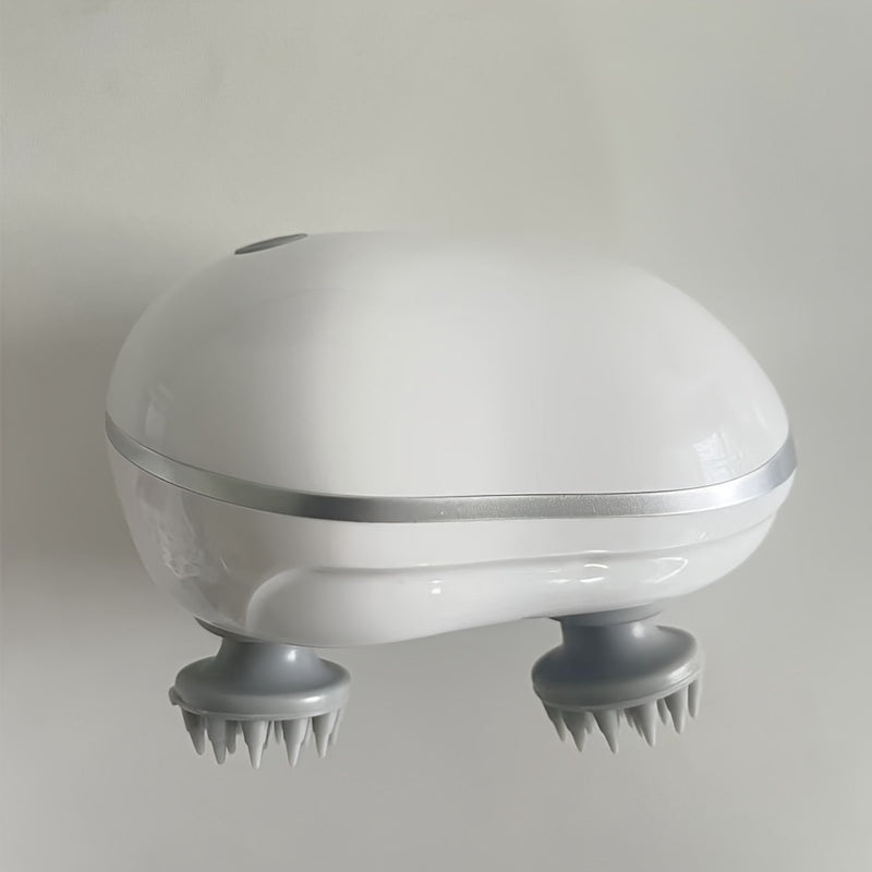 Zarba berish uchun 4 ta ajratiladigan massaj tirnoqlari bilan qayta zaryadlanadigan elektr bosh massajchisi, mushuk sevuvchilar uchun mukammal sovg'a.