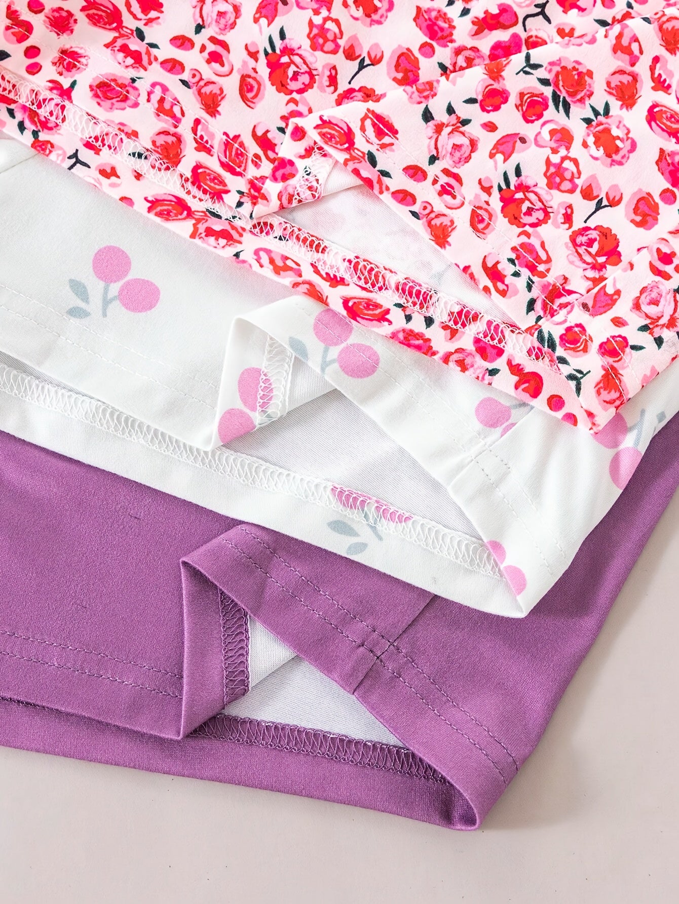 Conjunto de pantalones cortos de descanso para mujer con estampado floral, cinturilla elástica, lavable a máquina