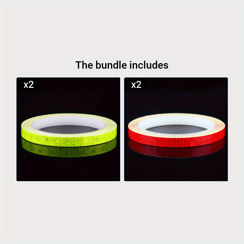 Reflective PVC Tape for Bicycles and Motorcycles Waterproof Self-Adhesive Safety Sticker