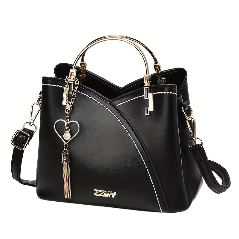 Onalar kuni sovg'asi: zamonaviy onalar uchun qarama-qarshi ranglarda uslubiy kichik yelka sumkasi, Pasxa uchun mukammal.