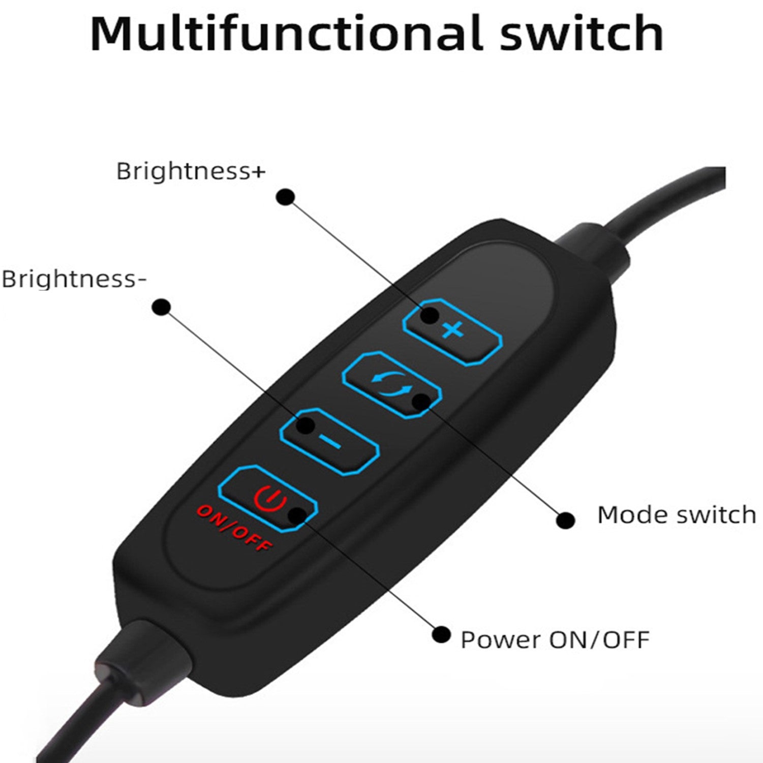 20.32cm Selfie Ring Light with 120.09cm Flexible Tripod Stand for Makeup and Video