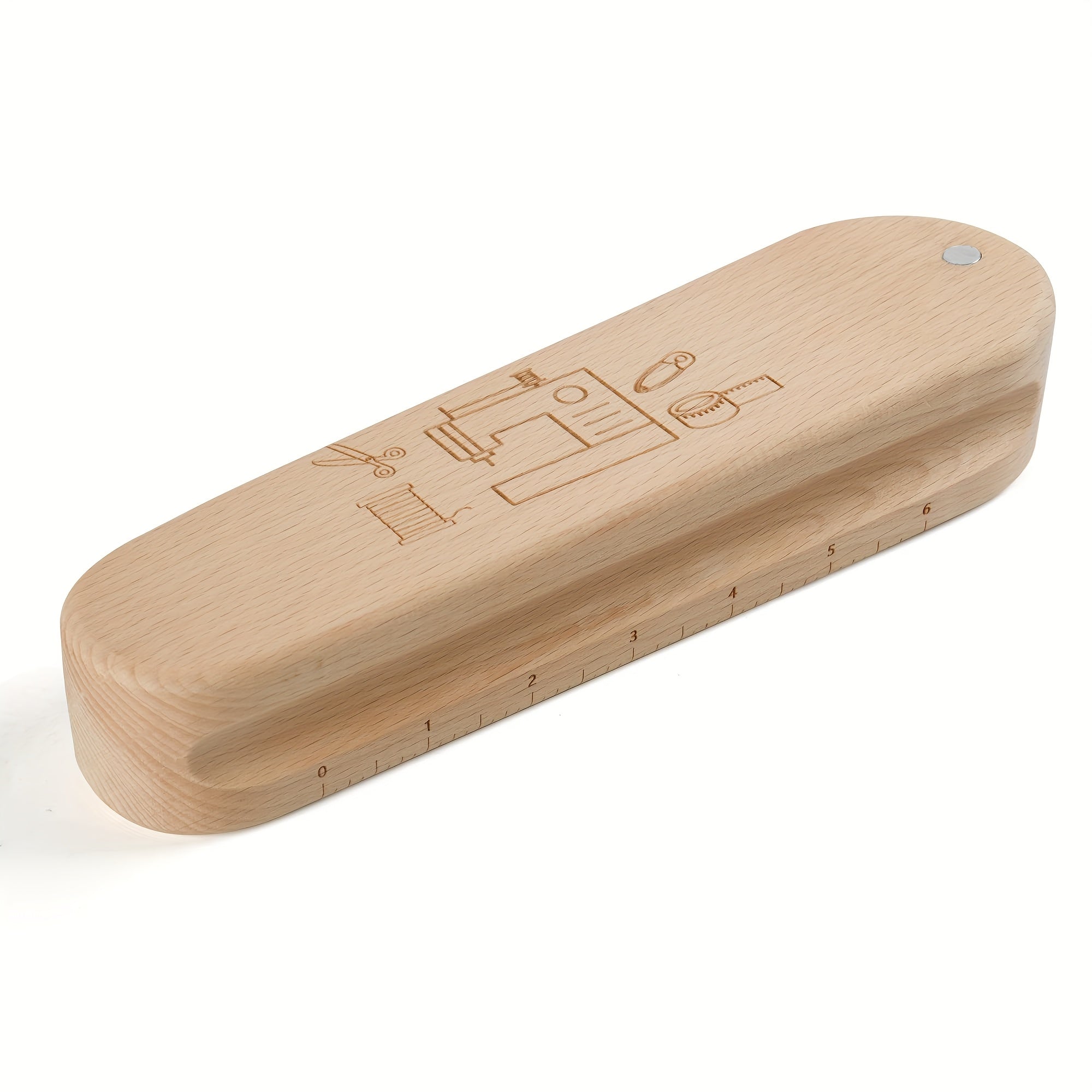 Madera sastre de batuta con cojín de alfileres magnético para costura y quilting