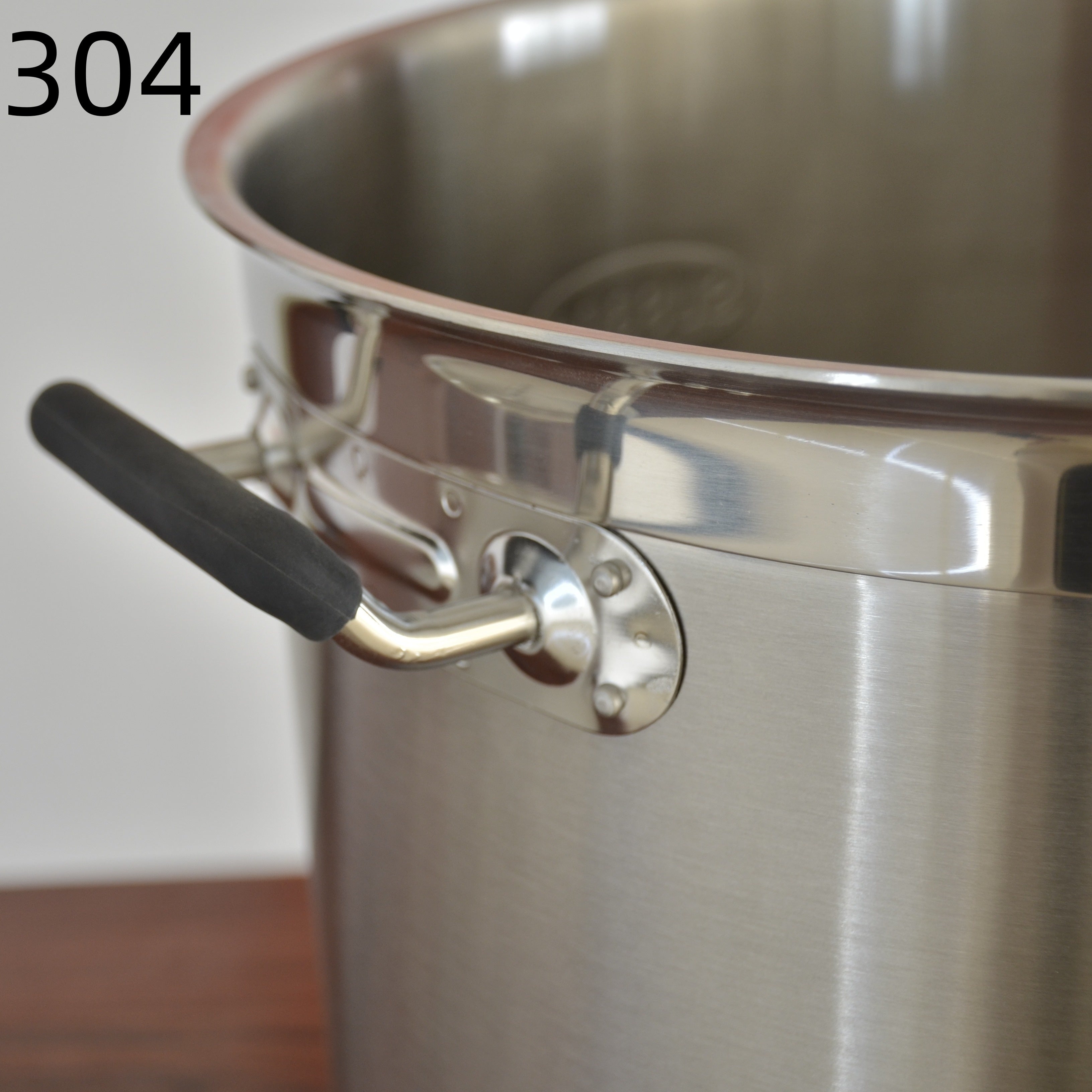Stainless Steel Bucket 30cm Diameter, Large Soup Capacity, Kitchen Canteen Use