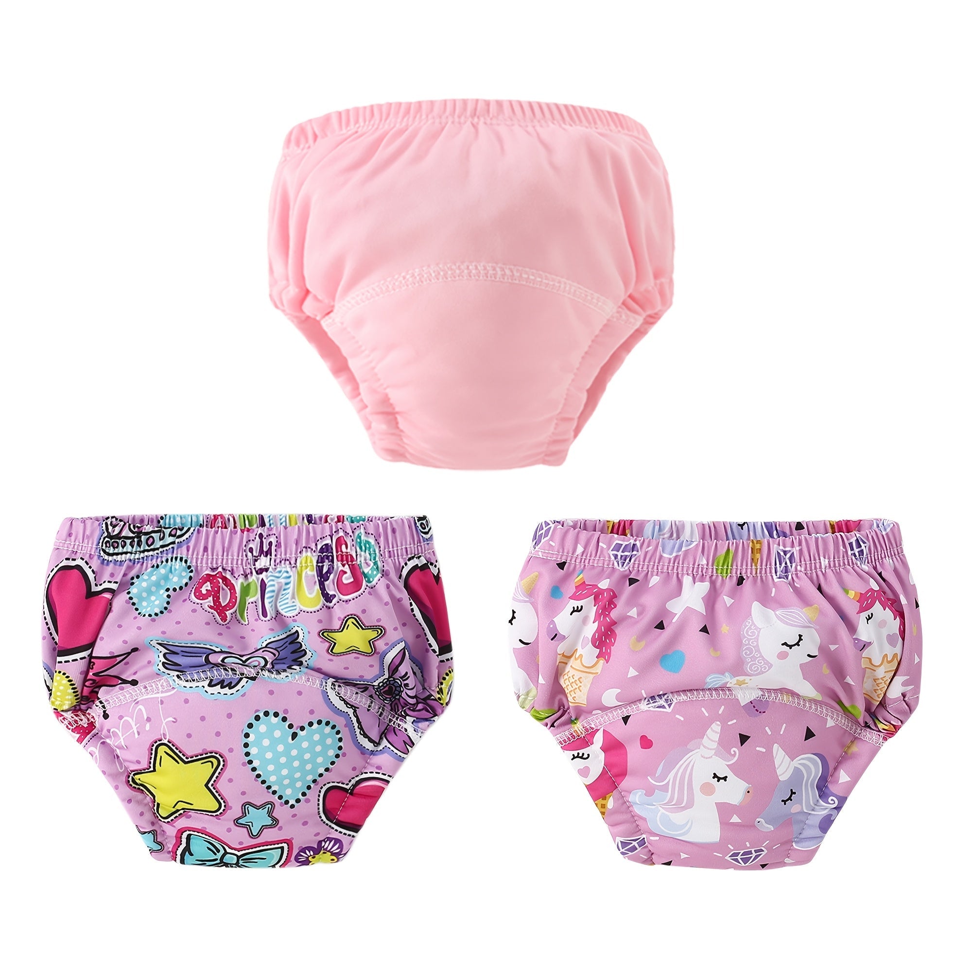 Kichkintoylar uchun o'qitish shartlari to'plami 0-6 yosh Washable Polyester Knit Elastic Waist 3 ta paket