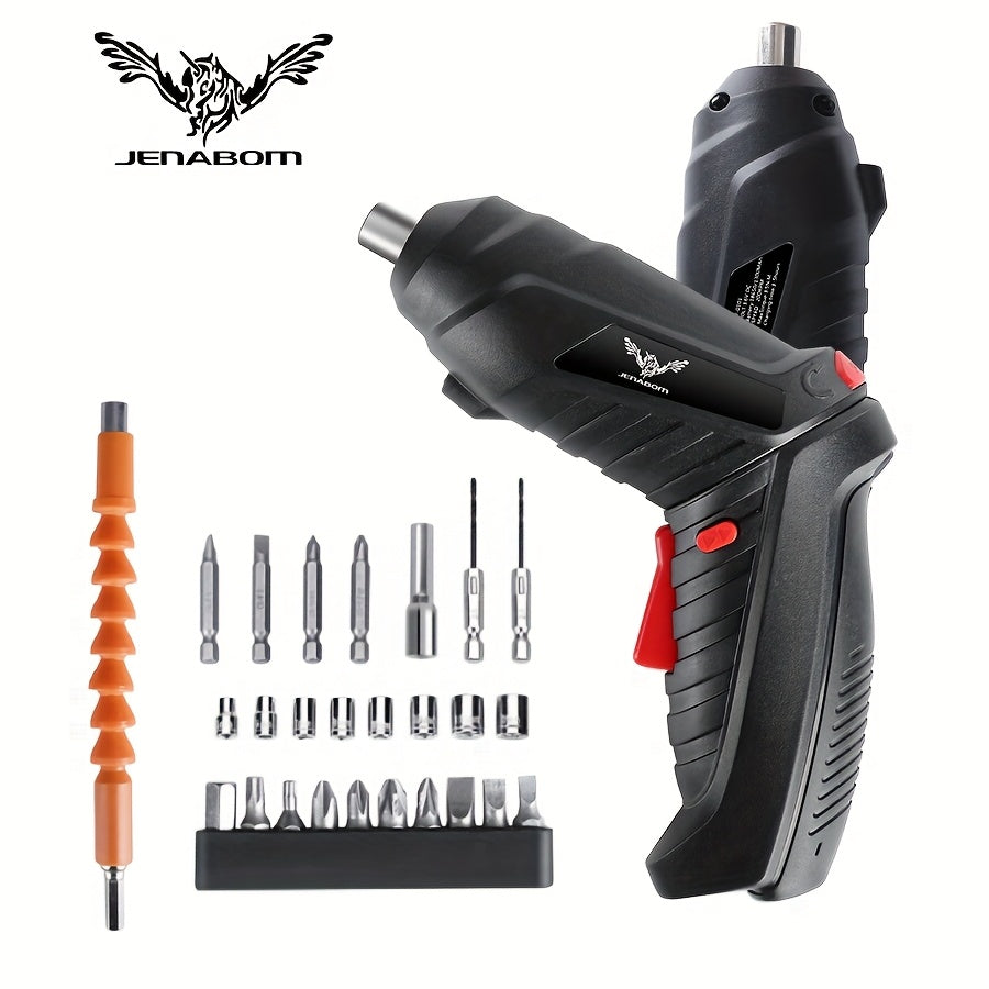 Electric Tool Set with 3.6V Mini Cordless Drill and Screwdriver 14 26 47 Pieces