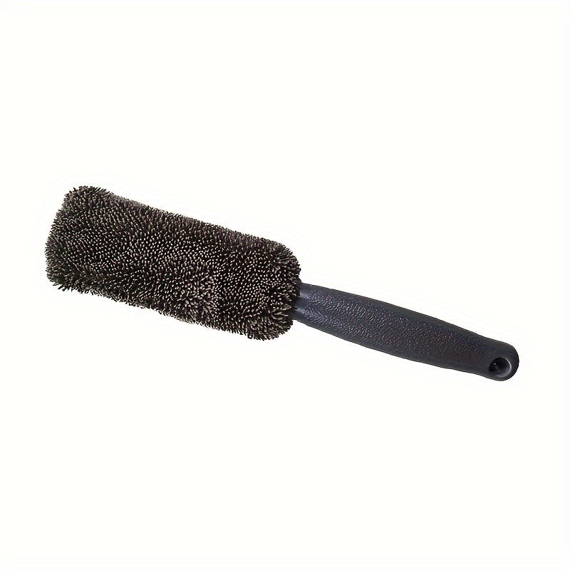 Tire Cleaning Brush Long Handle Car Wash Tool Durable Plastic Exterior