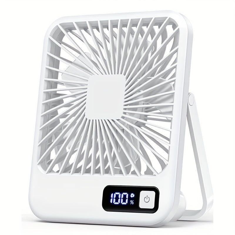 Portable USB Desk Fan 6.5-Inch Foldable Table Fan with 5 Speeds