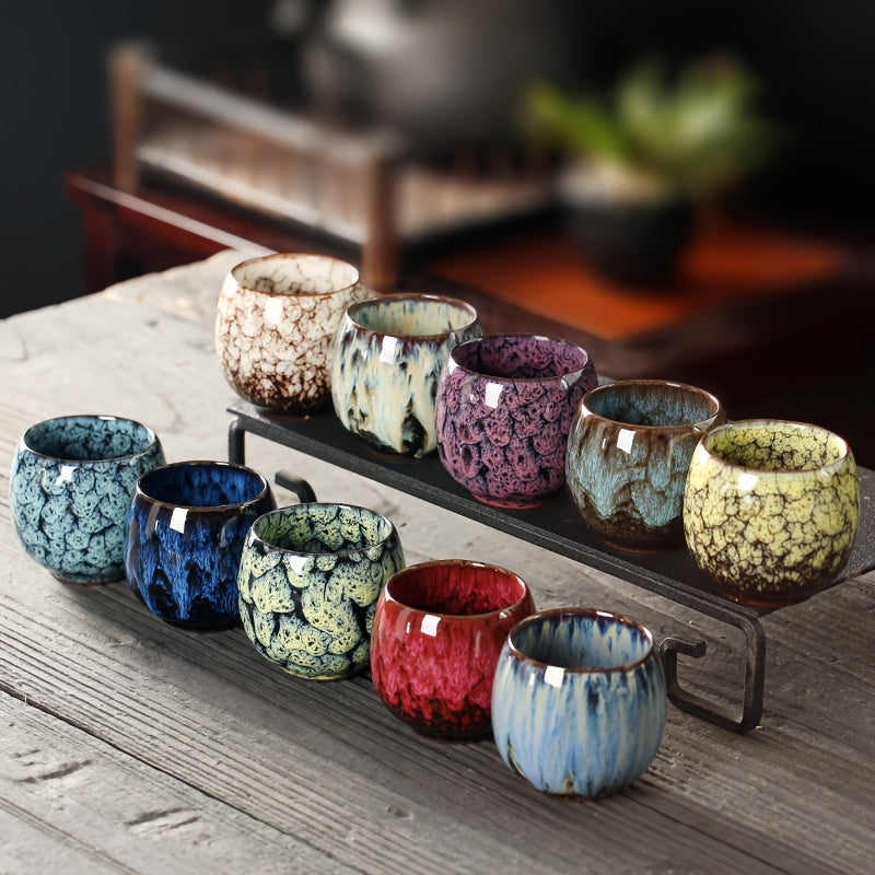 Ceramic Tea Cup 110ml Small Drinking Mug for Hot Beverages