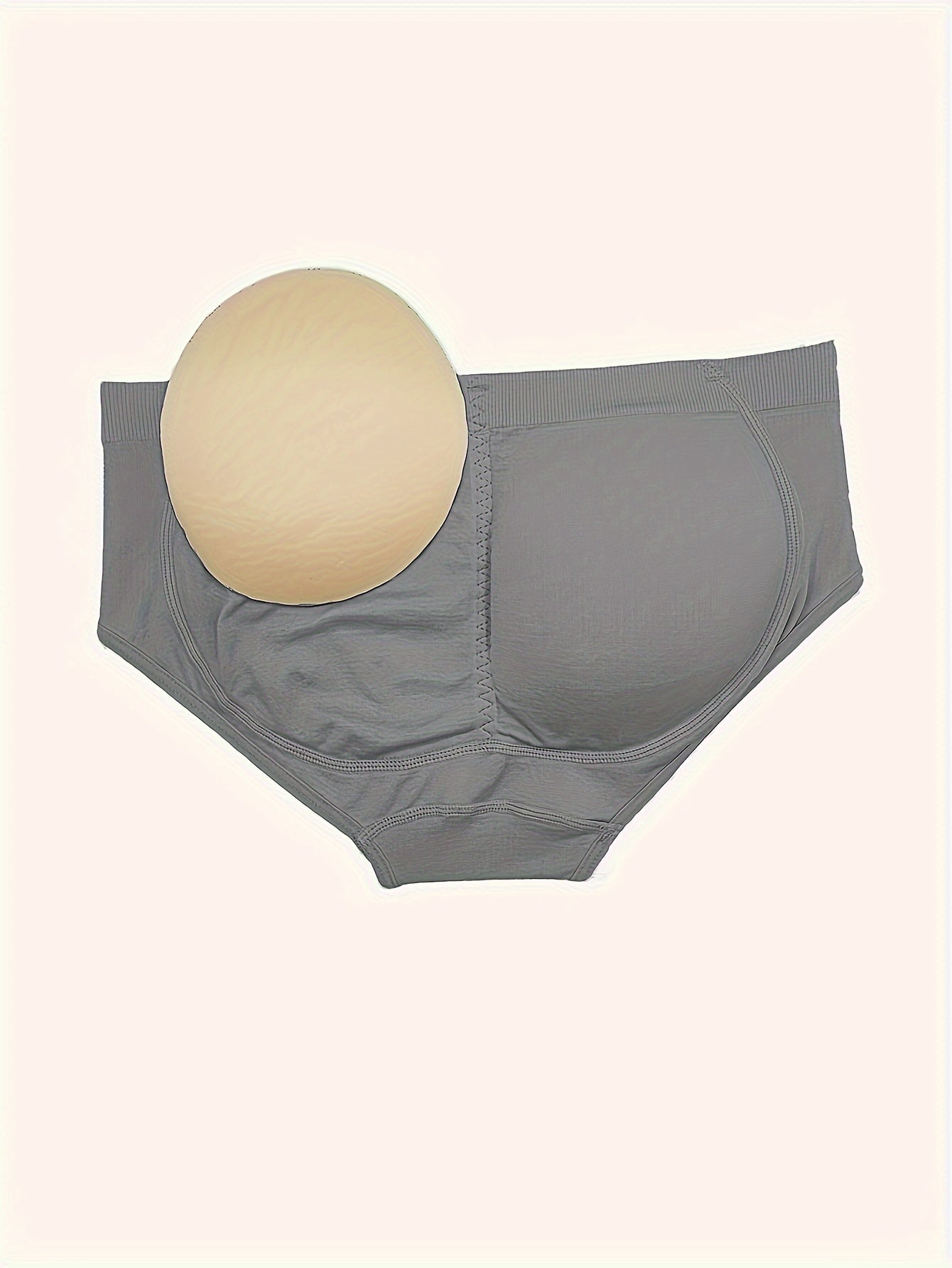 Women's Seamless Padded Panties with Butt Lift Shapewear Solid Color