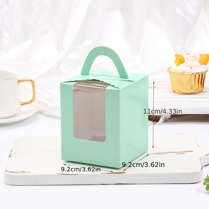 Bir marta ishlatiladigan yumaloq desertli tuxumli tort qutisi, 1 dona qo'lda ishlangan keks yoki keksni qadoqlash uchun juda mos keladi. Partiyalarda pishirish yoki xizmat qilish uchun ideal.