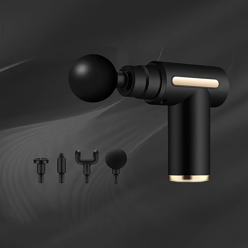 4 ta qo'shimcha bilan portativ mini USB zaryadlanadigan massaj quroli, sovg'alar va har qanday tadbir uchun ajoyib