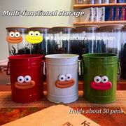 Large Capacity Desktop Pen Holder for Office Dorm Student with Big Mouth Ornament