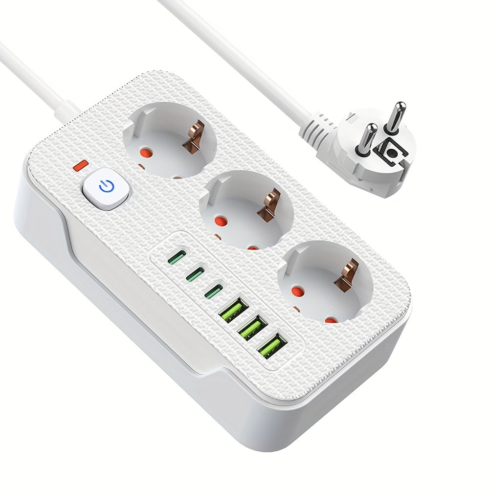 Yangi ko'p funksiyali quvvat taxtasi 3 ta quvvat rozetkasi va 3 ta USB-A va 3 ta TYPE-C qurilmalari bilan mos keladi. Avtomatik qisqa tutashuvdan himoya qilish xususiyatiga ega va turli sharoitlar uchun mos keladi.