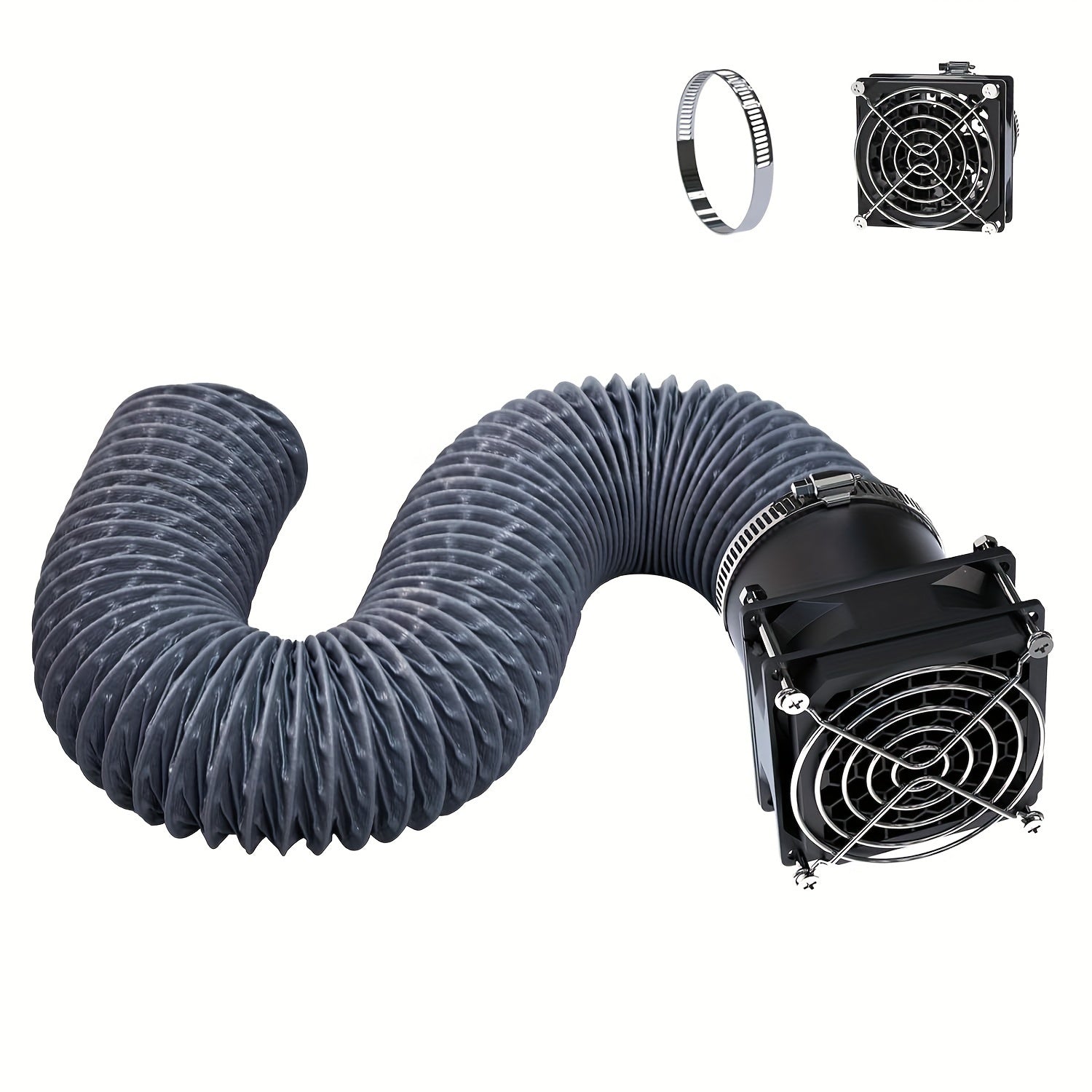 Kit de extracción de humos con ventilador para carcasa de impresora 3D, USB, bajo nivel de ruido, tubo de plástico duradero