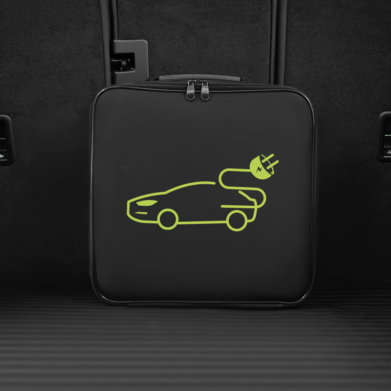 Storage Bag for 2 EV Charging Guns Waterproof Charger Storage Bag