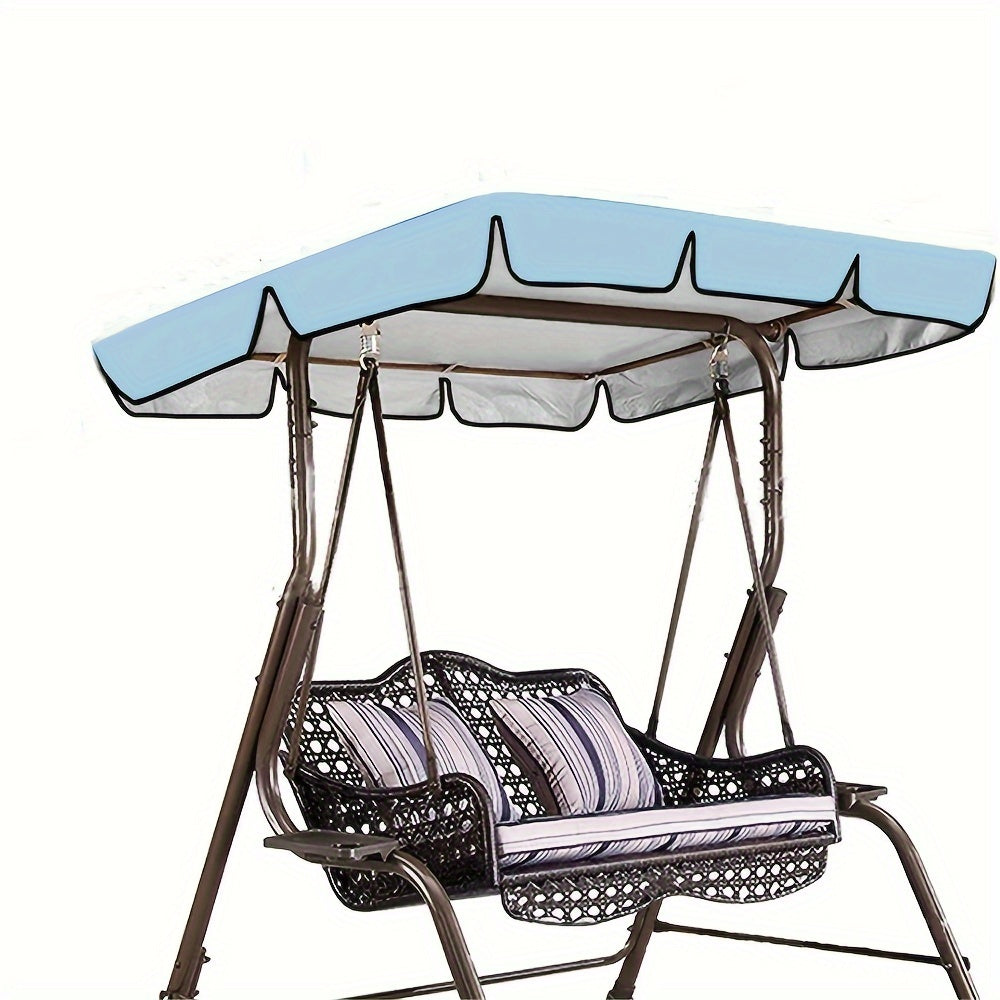 Qora rangda yashil trim bilan mustahkam suv o'tkazmaydigan osma soyabon qopqog'i. Changdan himoya qilish va barcha mavsumlarda foydalanish uchun sozlanadigan tasmalarga ega.