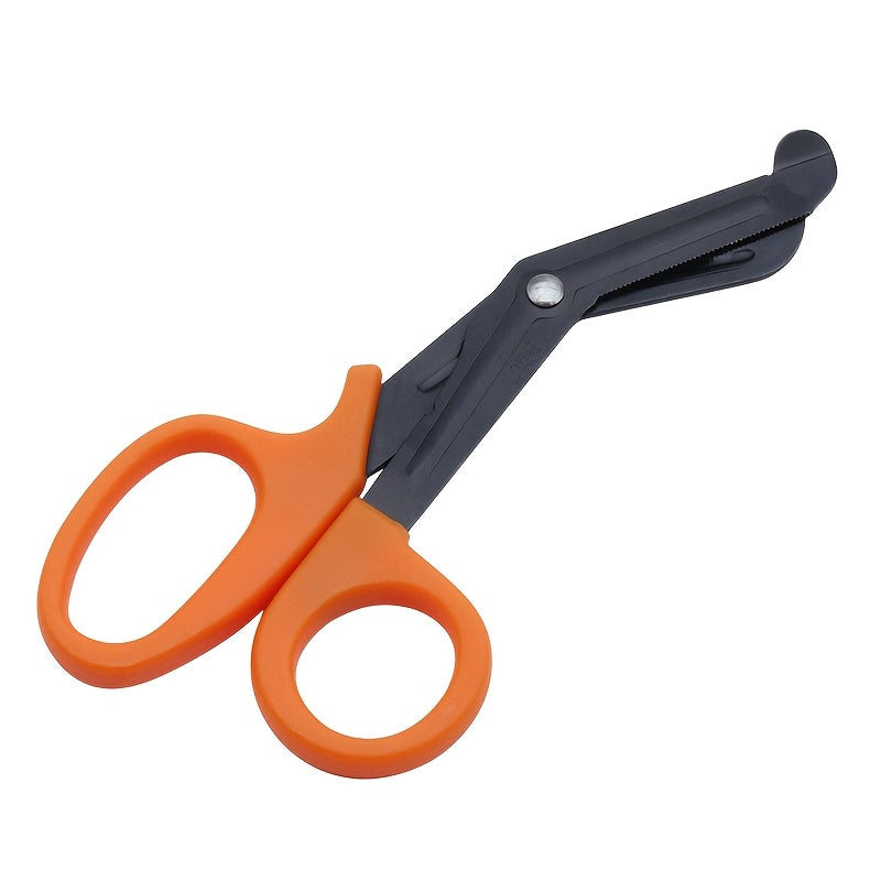 Stainless Steel Safety Scissors Black Coated Sharp Outdoor Use Hand-Friendly
