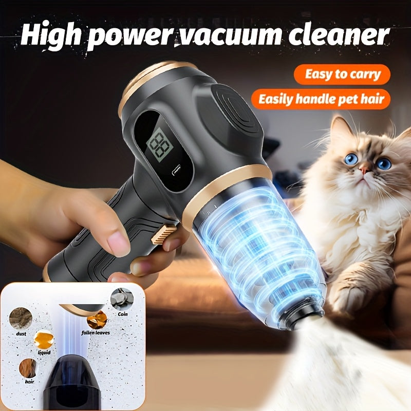 Portable Handheld Vacuum Cleaner USB Rechargeable with Crevice Tools