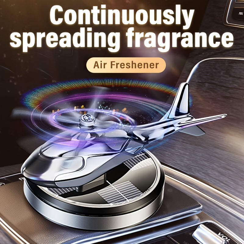 Car Interior Aromatherapy Diffuser Solar-Powered Rotating Fragrance Pads
