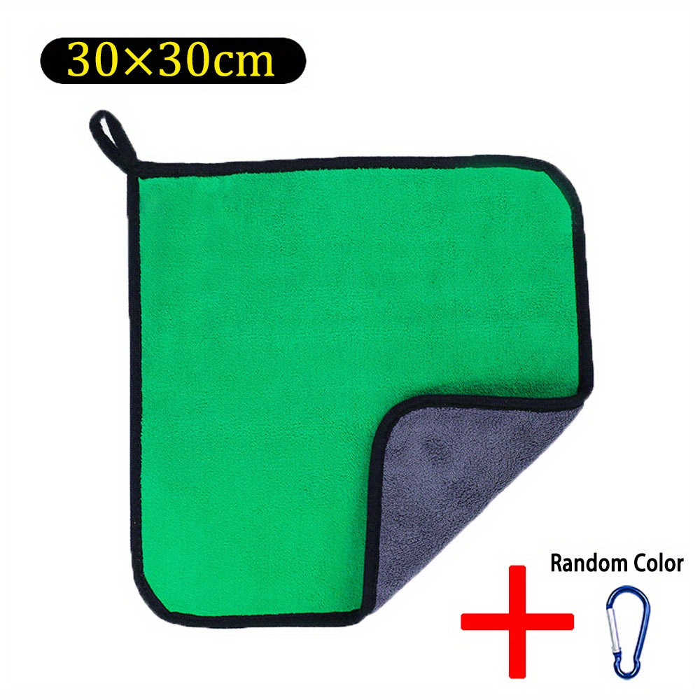Super-Absorbent Fishing Towel with Carabiner for Kitchen Car Washing