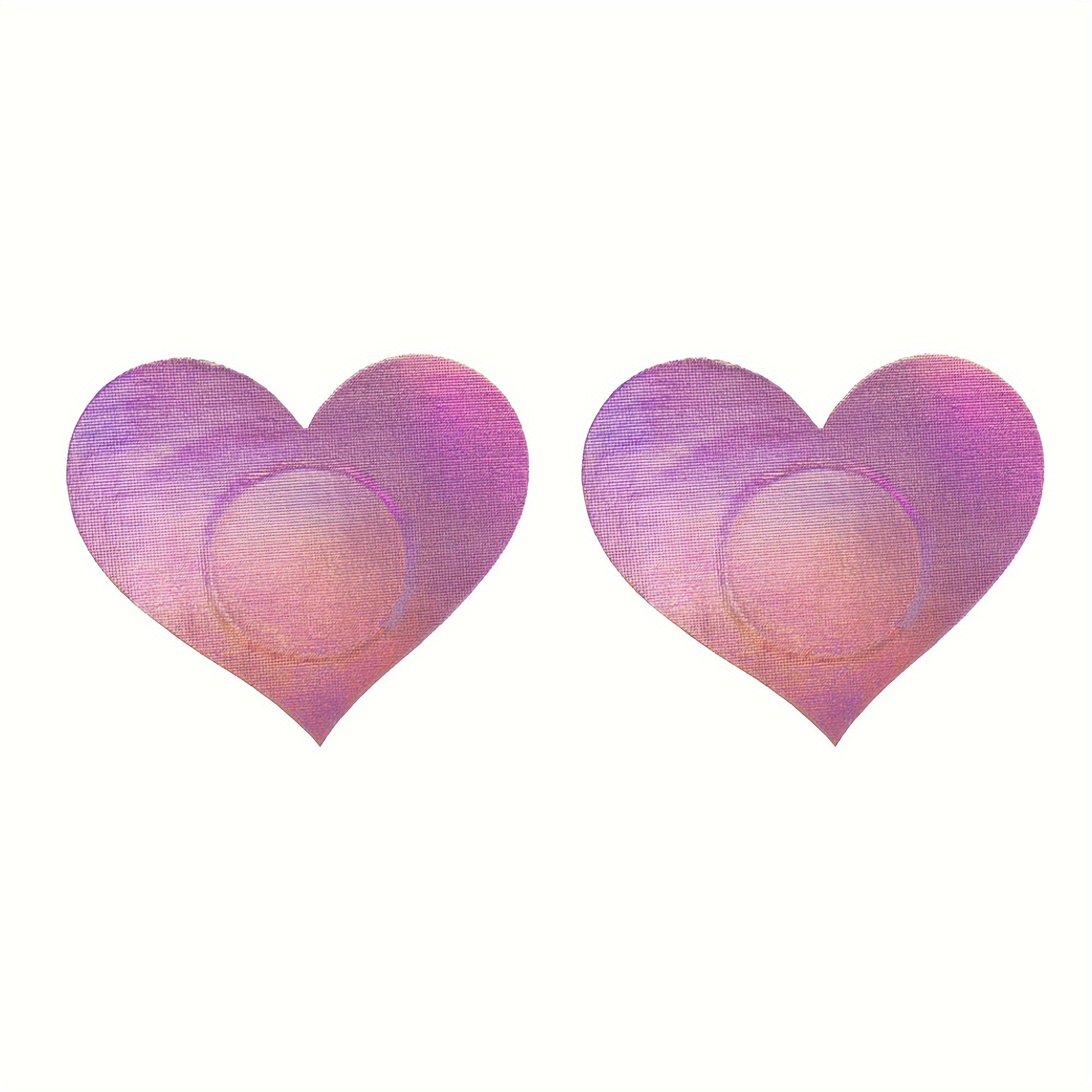 Set of 12 Black Breast Stickers with Pink Girl Design for Nipple Decoration and Body Art