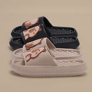 Ayollar uchun multfilm quyonli EVA och oyoqli yopiladigan yozgi poyabzal