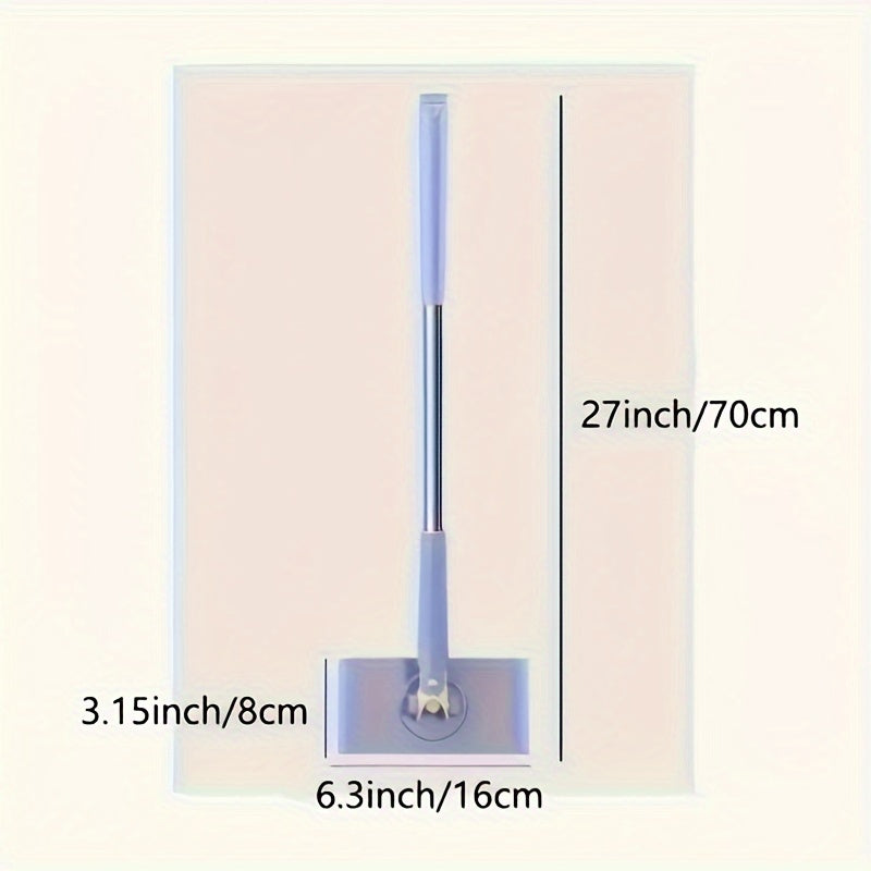 Mopa plana versátil con clip automático para limpieza de cocina, baño y sala de estar
