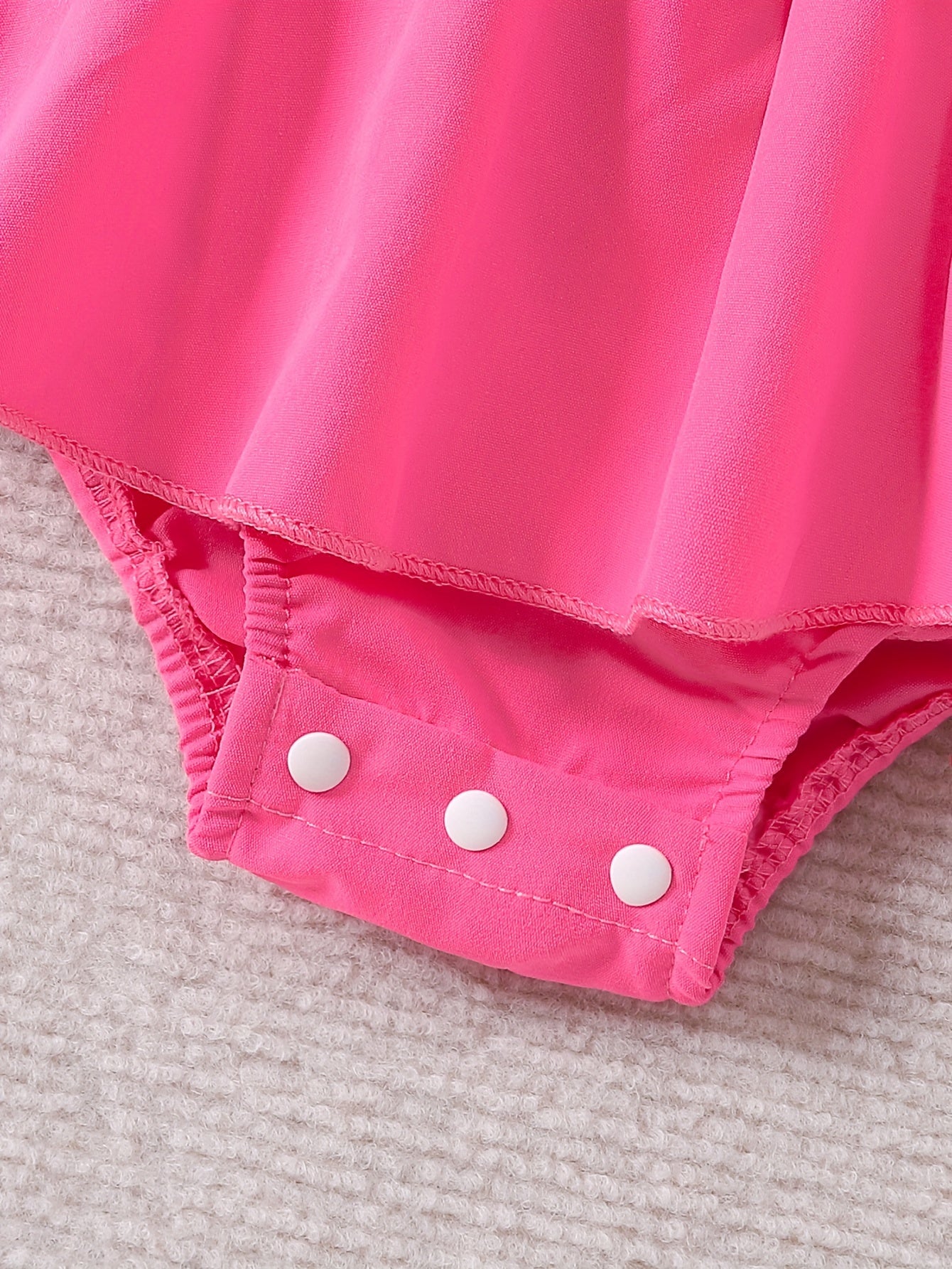 Baby Girl Romper Dress with Color Contrast Letter Print and Flying Sleeves for 0-3 Years