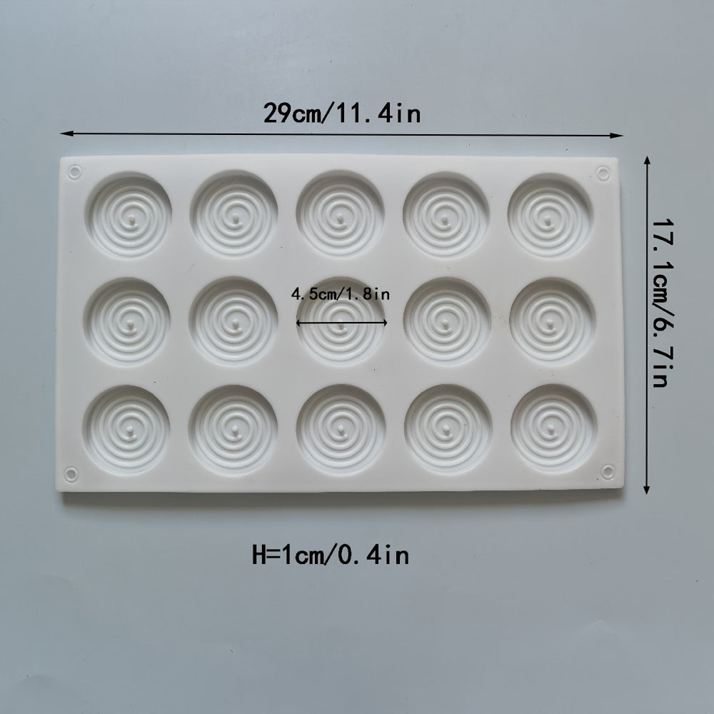 Силиконовая круглая форма для мотыльков от комаров в виде торта с 15 камерами для выпечки шоколадных конфет