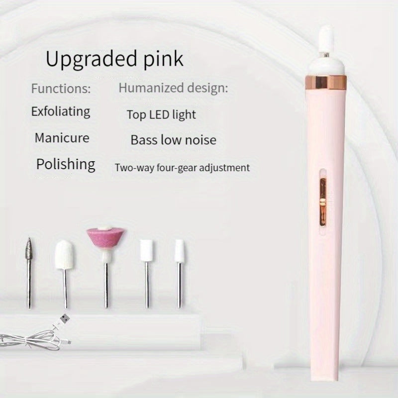 Electric Nail Drill Kit for Manicure and Pedicure with Dead Skin Removal and Nail Polish Tool