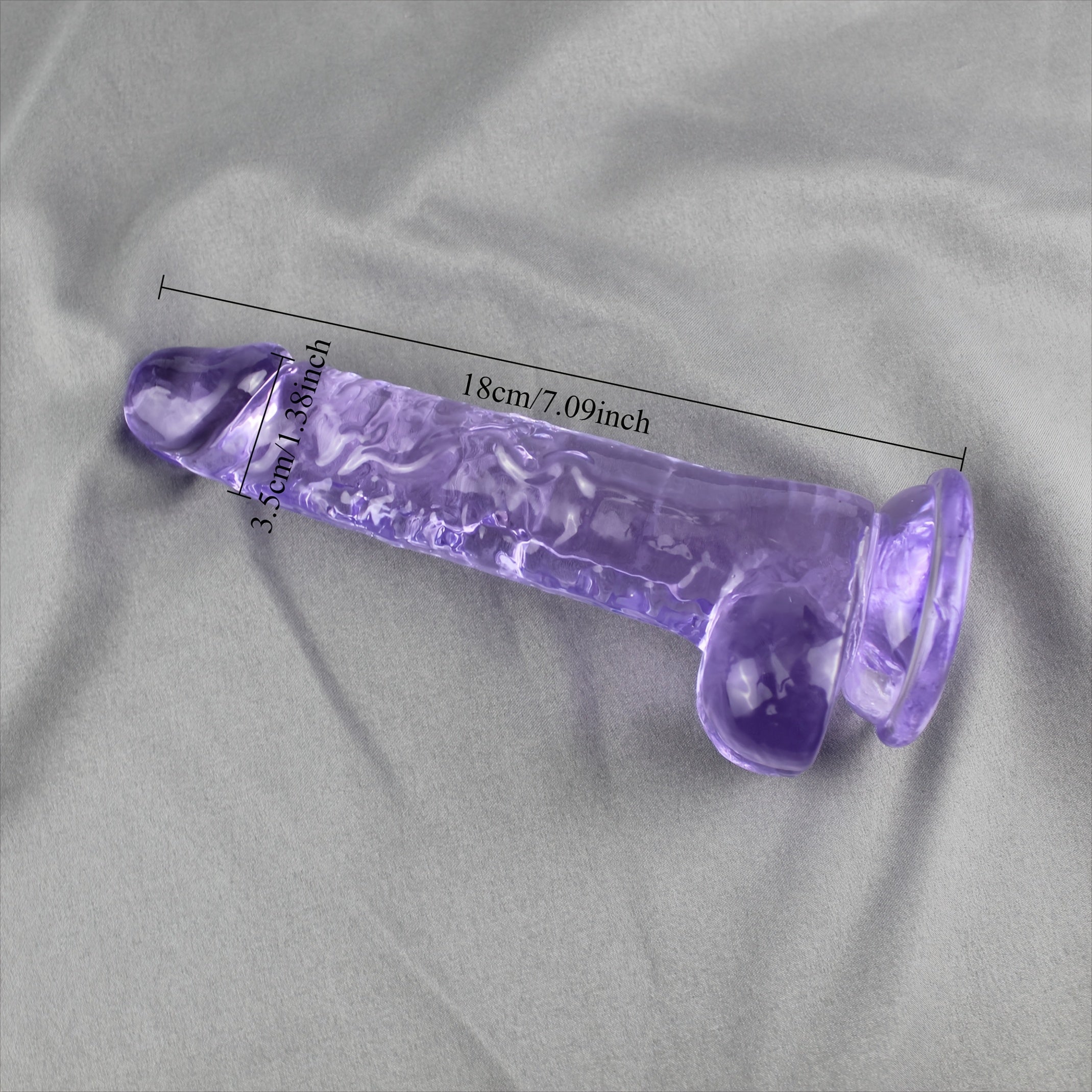 Realistik Silikon Dildo suyuqlik bilan Vaginal va Anal Stimulyatsiya uchun