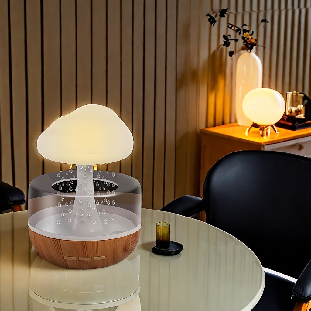 Ambient USB-ga ulangan namlantiruvchi qurilma, kechqurun chiroq va bezakli lampochka bilan