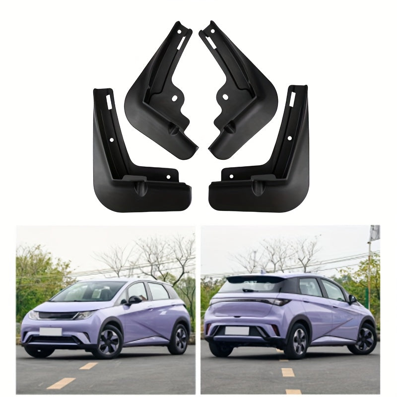 Juego de 4 piezas de guardabarros de plástico para coche para accesorios delanteros y traseros de delfín