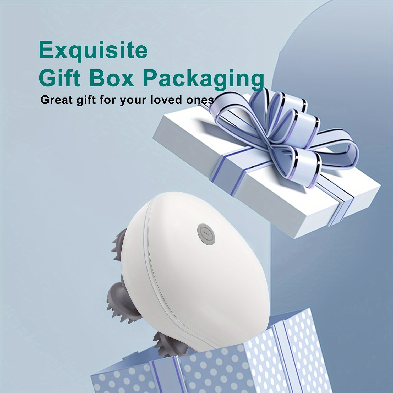 Elektr massaj qiluvchi bosh massajeri, 4 ta olib tashlanadigan tirnoq, qayta zaryadlanadigan, 95 ta tugun, mukammal bayram sovg'asi.