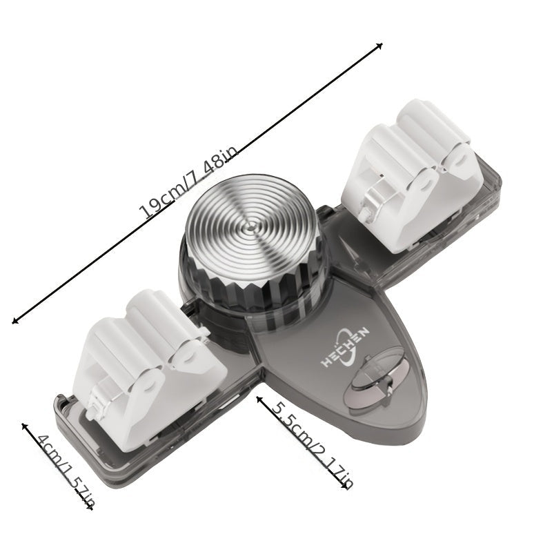 Uy hammomi uchun vakuum so'rish plitkasi bilan mopa ushlagich - olib tashlanadigan va burgusiz, ikkita klip bilan