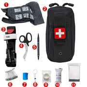 Outdoor Emergency First Aid Kit with Medical Bag and Camping Supplies