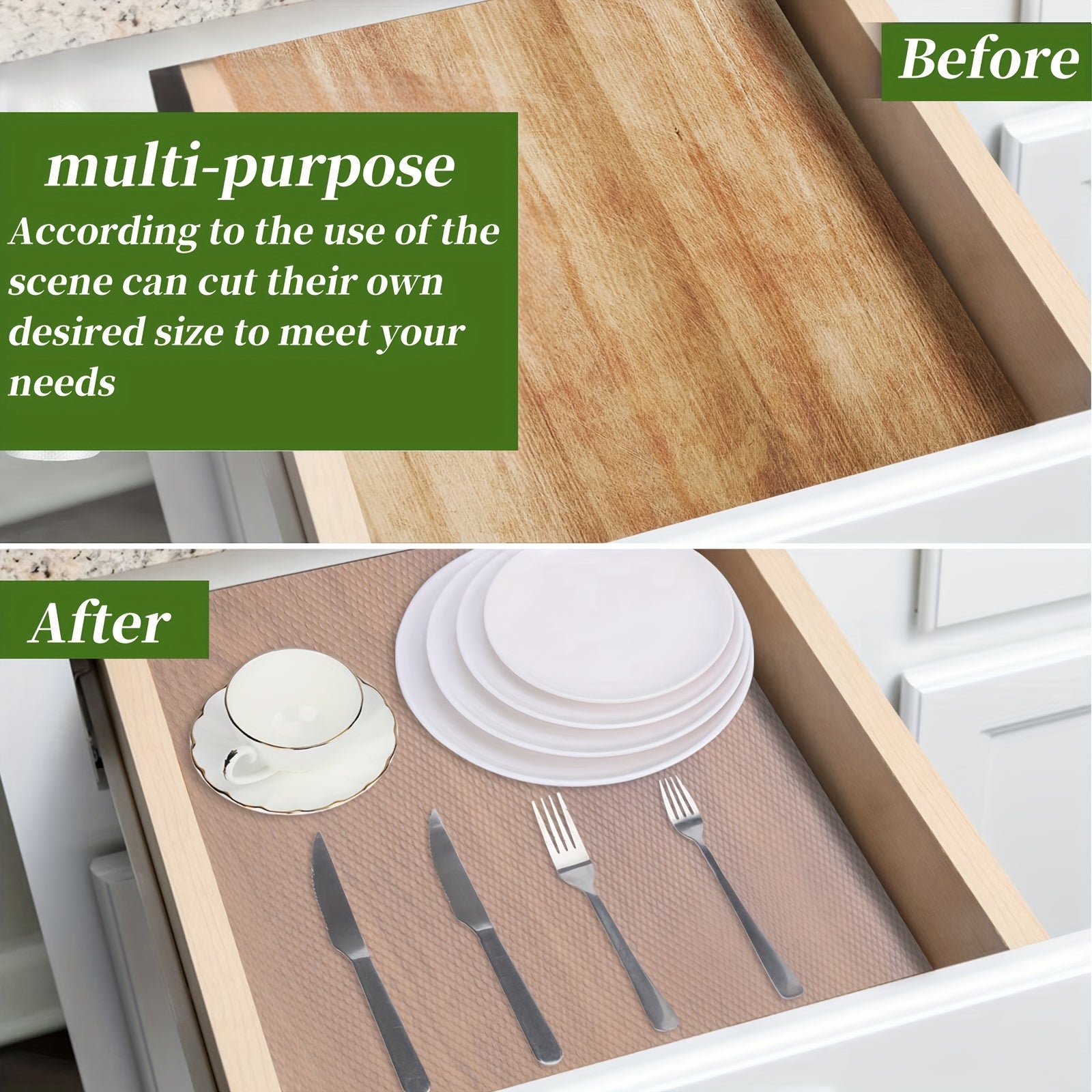 Multipurpose Moisture-Proof Waterproof Non-Slip EVA Cabinet Liner for Home Use