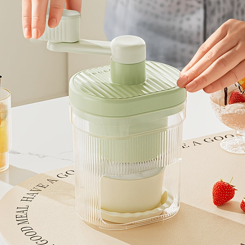 Handheld ice machine for home use, making desserts, ice cream, milk tea