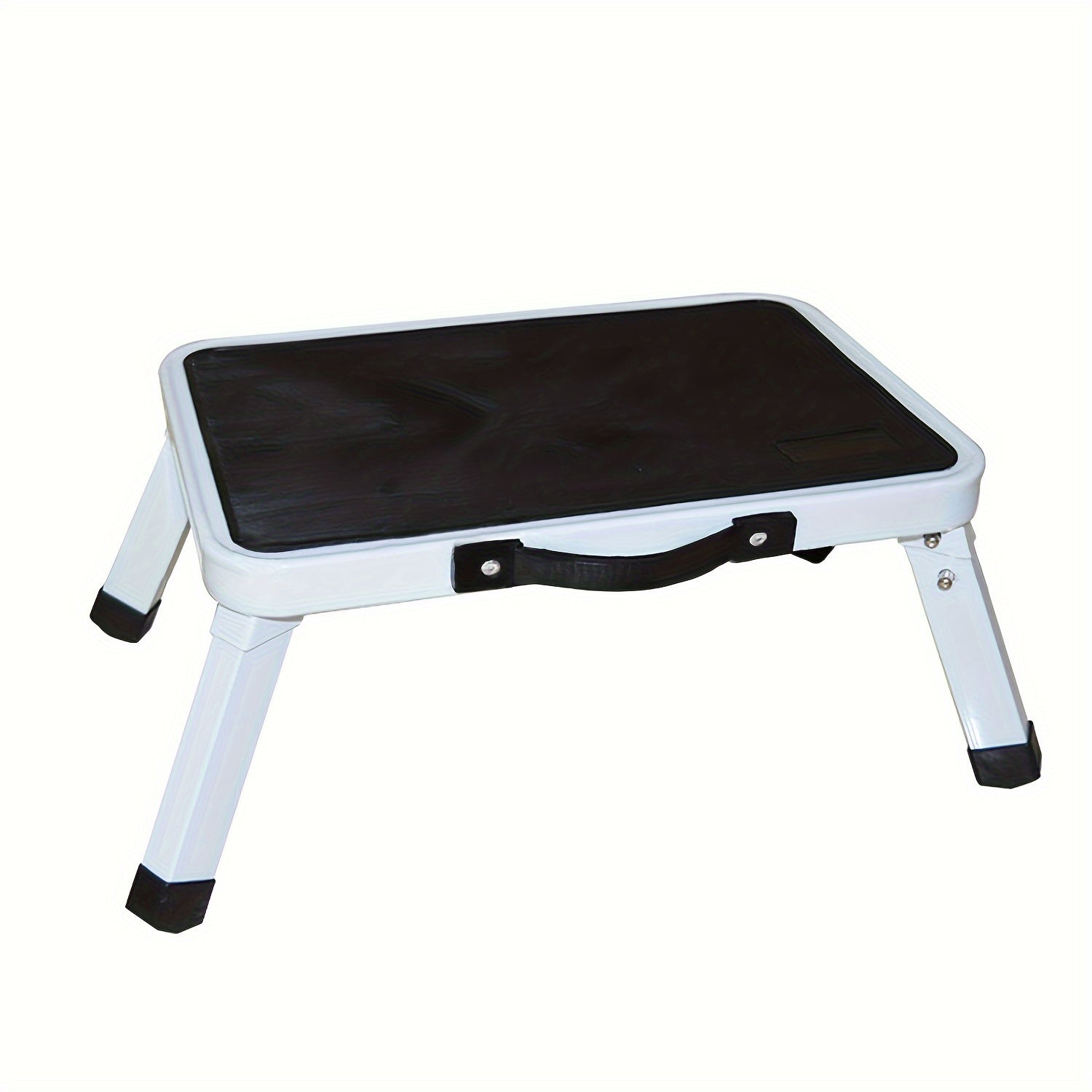 Black Foldable Step Stool with Handle for Kitchen Office Home Use