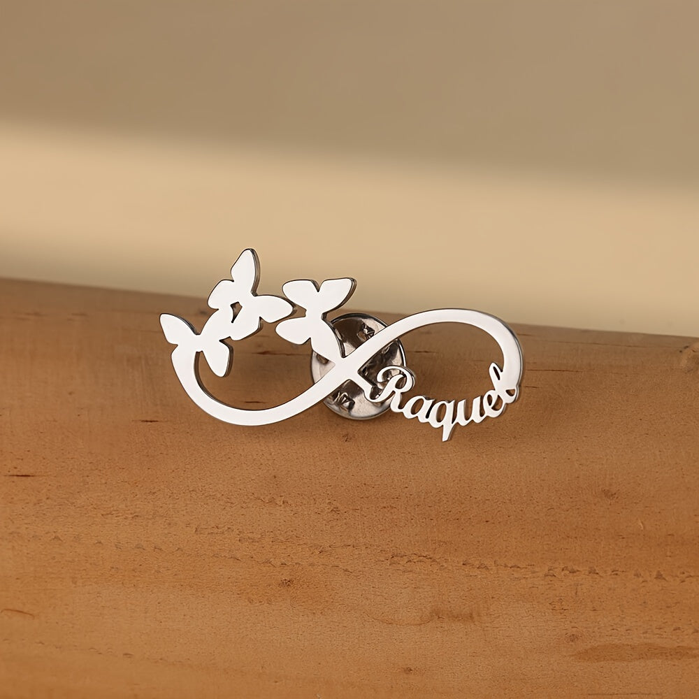 Butterfly Infinity Necklace for Women Silver Pendant Jewelry for Daily Wear and Gifts