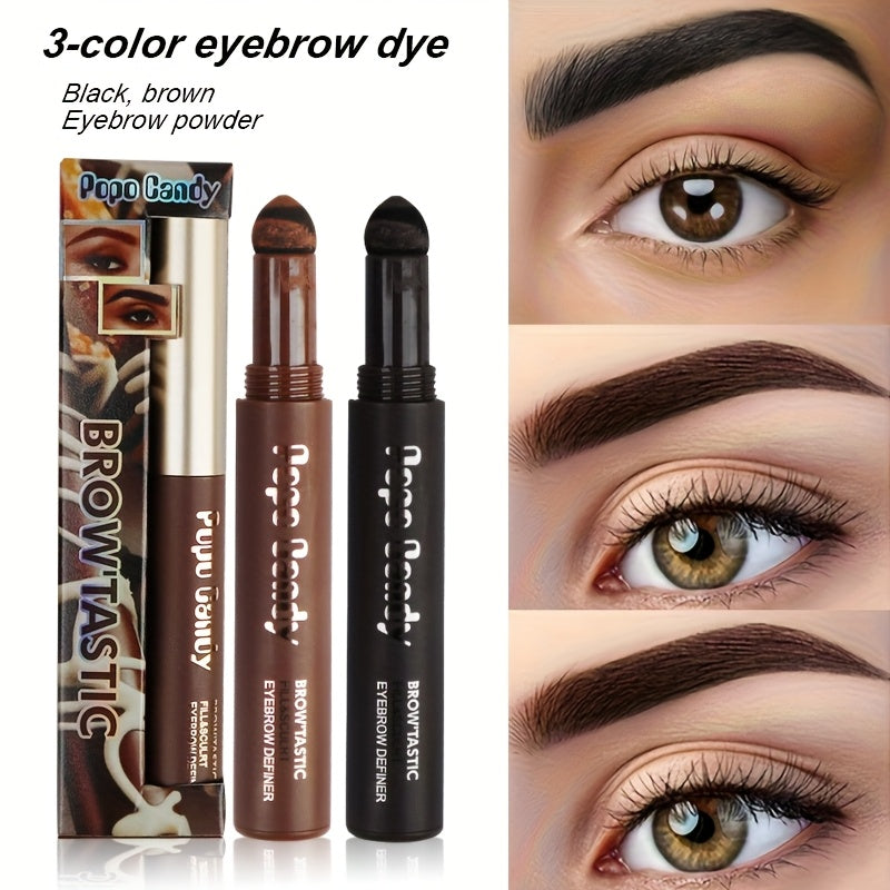 Crema de tinte para cejas de doble extremo para mujer, a prueba de agua, resistente a manchas y de larga duración