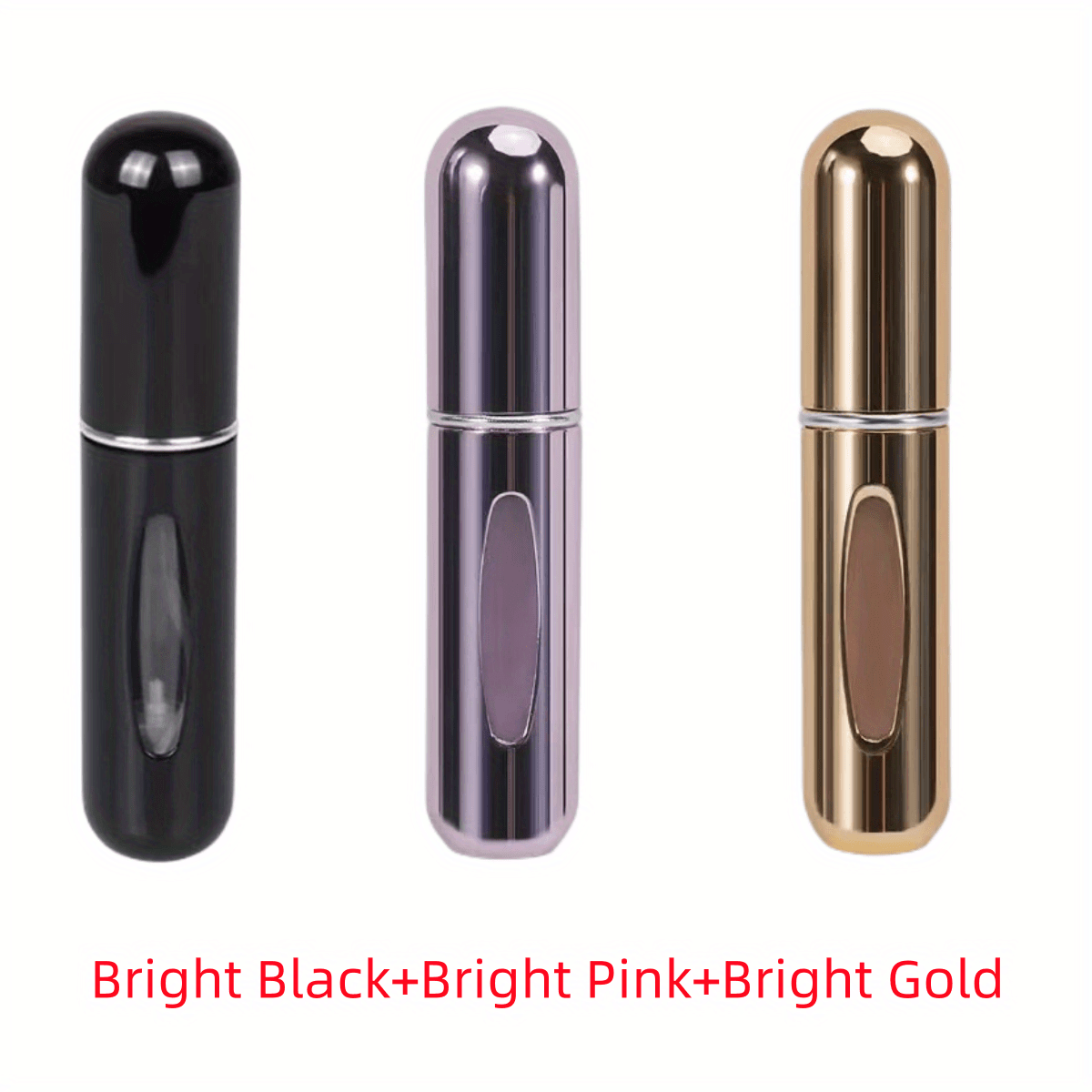 Refillable Aluminum Perfume Atomizer Spray Bottle for Travel and Car Use