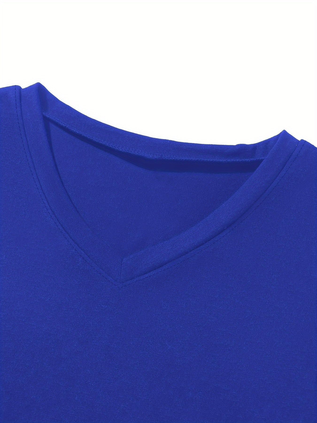 Женские майки больших размеров с однотонным цветом, 5 штук, без рукавов, с V-образным вырезом, повседневные