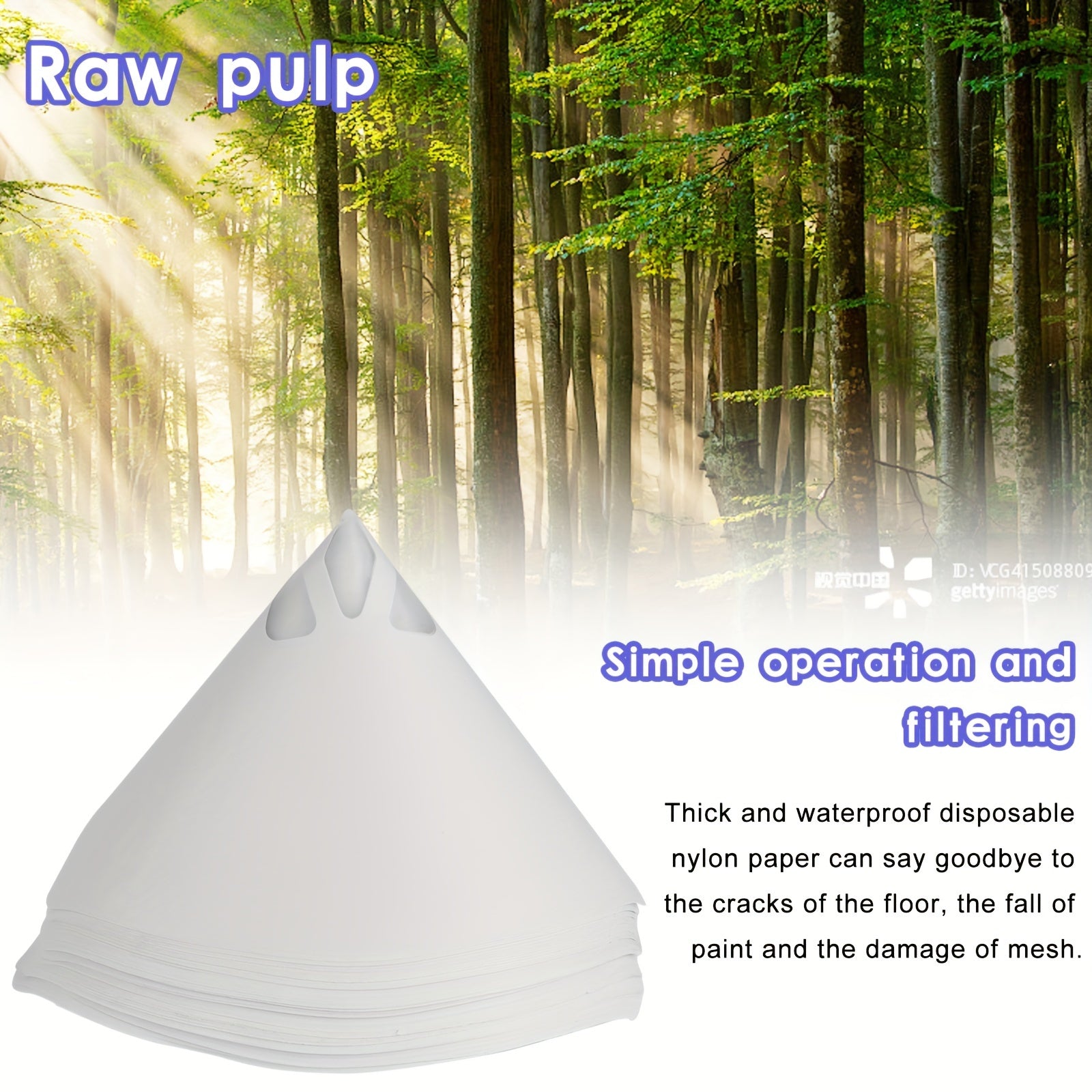 20/50 Pcs Spray Gun Paper Funnels Paint Filter Impurities Tool